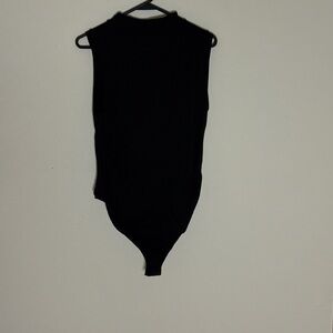 Sleeveless Black Bodysuit
